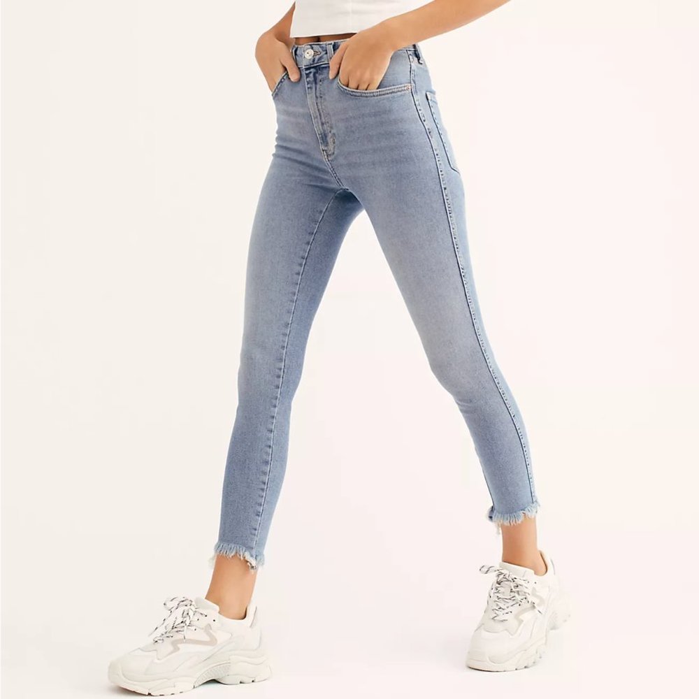 Free People High Waisted Skinny Jeans